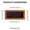 Warm Honey Brown Wood Shadow Box Frame with Acrylic Front - Brown Suede Backing, 30 Sizes